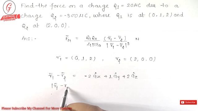 27. Electromagnetic Theory :- Calculation of Force in Two Charges By Coulomb's Law смотреть онлайн