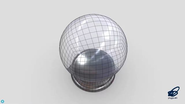 Glass Ball 3 - low poly PBR 3d model смотреть онлайн
