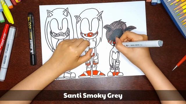 How to draw Sonic, Tails and Knuckles смотреть онлайн