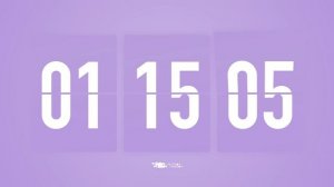 2.5 Hours Countdown Flip Clock Timer / Simple Beeps 🫐 🔔