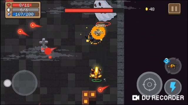 Soul Knight прохождение боссов: кристаллический краб-гигант,король приведений смотреть онлайн