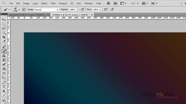 Photoshop Tutorial: Glowing Abstract Background смотреть онлайн