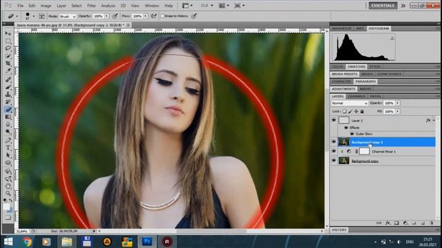 Adobe photoshop Ellipse effect смотреть онлайн
