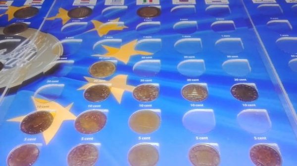 Обзор на мою коллекцию монет стран Евросоюза !!!