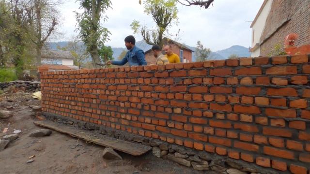 9 Inch Boundary Wall Masonary Tips | 9 इंच की दीवार बनाते समय किन बातो का ध्यान रखें | Brickwork смотреть онлайн