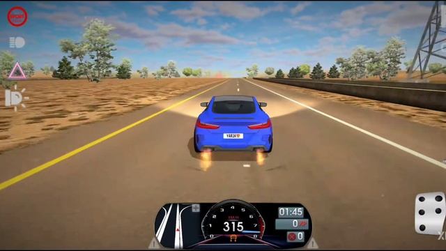 BMW M8 Coupé (Stock) Top Speed 315+. 💚 Driving School Sim. Route 66. смотреть онлайн
