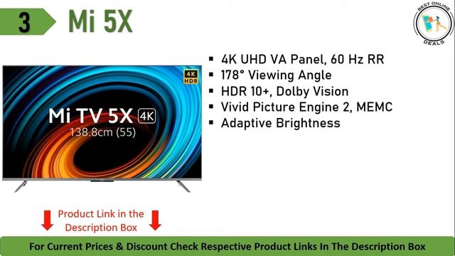 Top 5 Best 55 Inch 4K Smart LED TV 2023 👌Best 55 Inch Under 40000 || Android 55 Inch TV ⚡Under 4500 смотреть онлайн