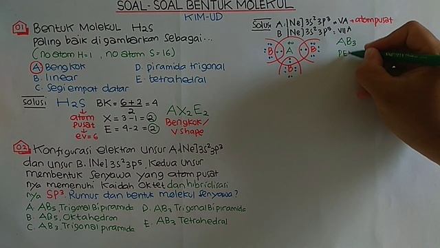 SOAL- SOAL BENTUK MOLEKUL смотреть онлайн