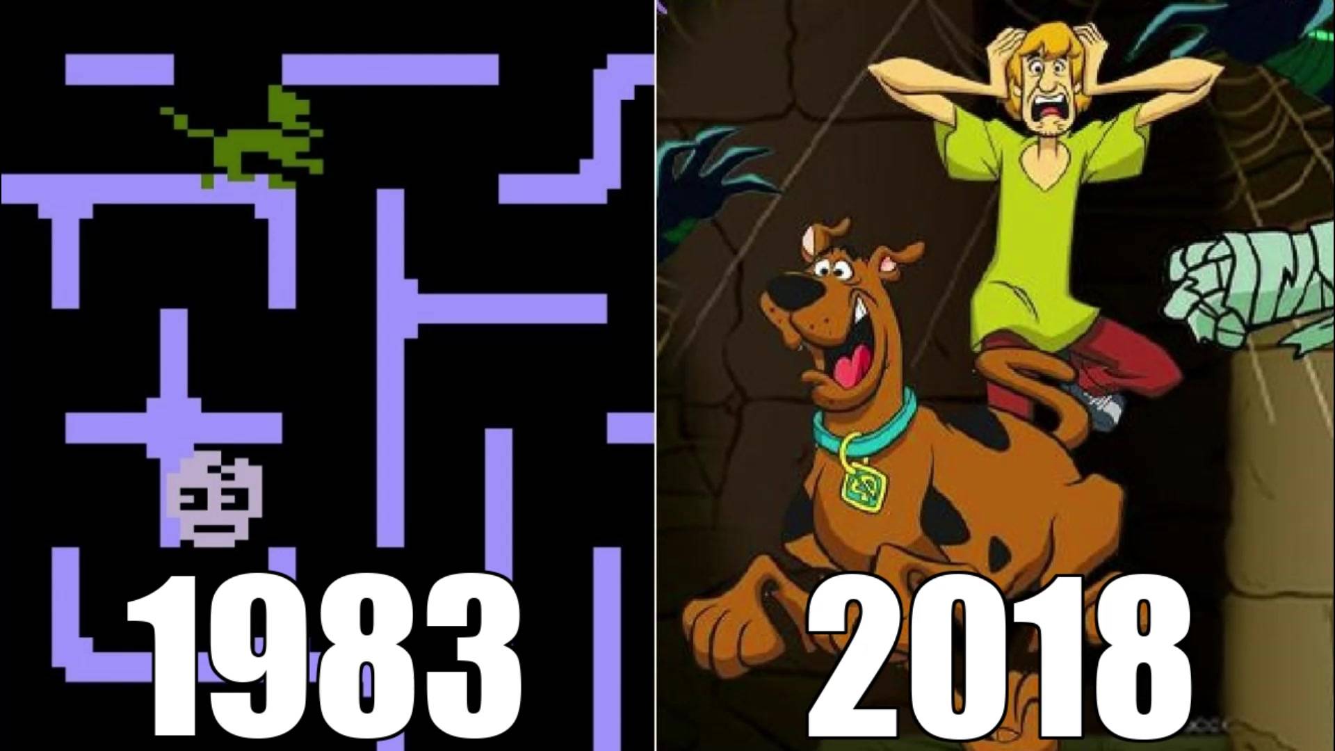 Эволюция серии игр про Скуби-Ду [1983-2018] смотреть онлайн