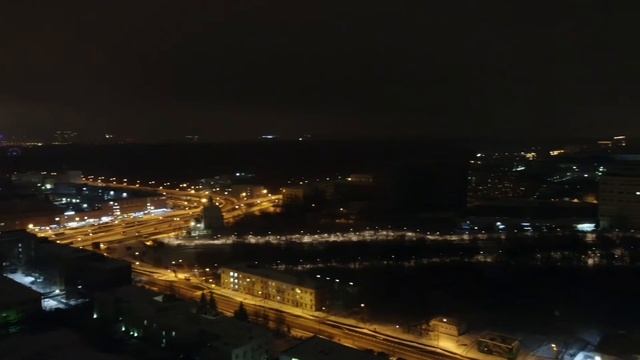 Зимний полёт в -4°С. Высота 150м. Москва. смотреть онлайн