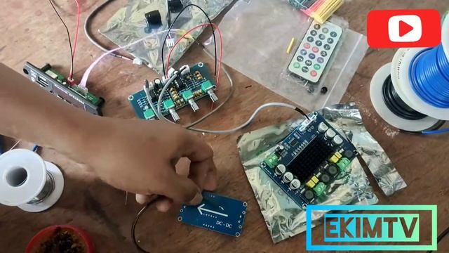 DIY MINI AMPLIFIER BLUETOOTH, CLASS D TPA3116D2 2*120W, XHA901 TONE BOARD, EP1 смотреть онлайн