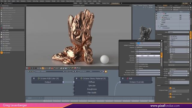 MODO Octane _ Metallic Materials смотреть онлайн