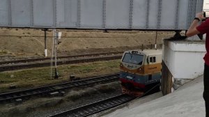 ТЭ33А-0298 приветливая локомотивная бригада, Американский Тифон , Станция Баладжары