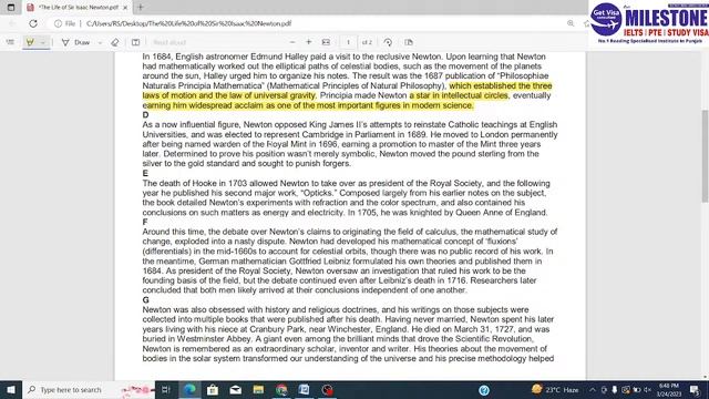 The Life Of Sir Issac Newton | Reading Answers | Explanation With 9 Bander Simran Sir смотреть онлайн