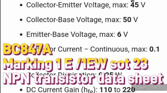 Transistor Smd 1E,1EW Sot 23 Replacement & Equivalent