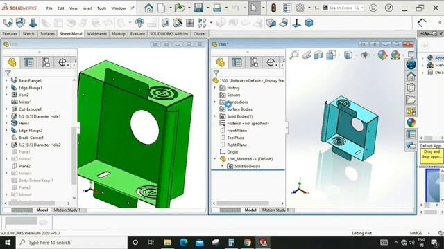 Mirror Command in Solid works || Mirror Part-1|| Mirror linking problem & Its solutions || COGNITIO смотреть онлайн