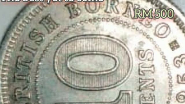 10 CENTS COIN 1953 rare and old for auction RM 500, Malaya and British BORNEO, we love Malaysia. смотреть онлайн