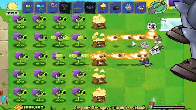 Plant vs Zombies - 1 Peashooter vs 9999 Giga-Gargantuar смотреть онлайн