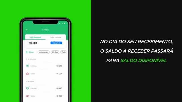 DIFERENÇA ENTRE SALDO DISPONÍVEL E A RECEBER NO APP DO TON 💚 смотреть онлайн