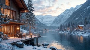 Зимний джаз, фоновая музыка для отдыха, саксофон / Winter Smooth Jazz Saxophone for relax 4К