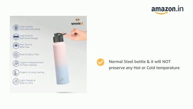 Speedex Stainless Steel 1000 ML Water Bottle смотреть онлайн