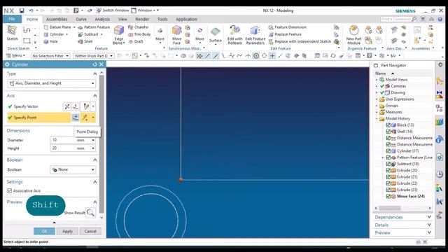 Modeling with Solid Menu using Siemens NX смотреть онлайн