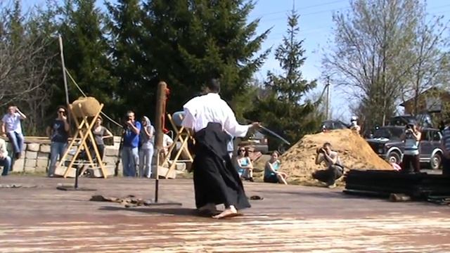 тамесигири Истра Тайкай 10.05.2013,居合,演武,試し斬り,ロシア смотреть онлайн