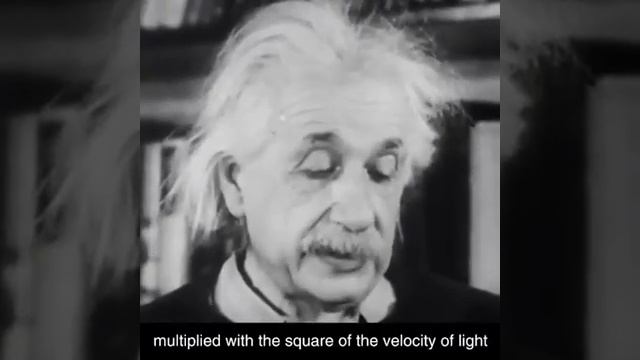 Einstein explaining E=MC^2 in his own voice. смотреть онлайн