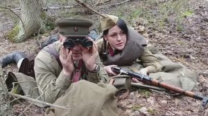 Снимаем клипы.А зори здесь тихие