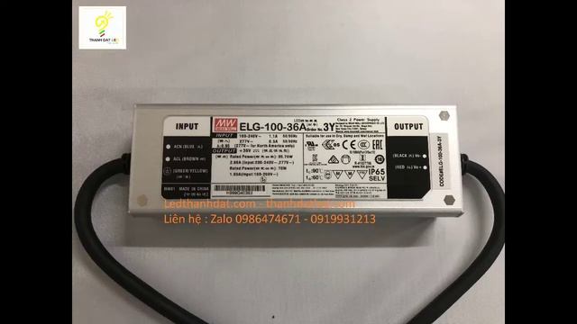 Nguồn Driver đèn Led 100w Meanwell ELG 100 36A 48A