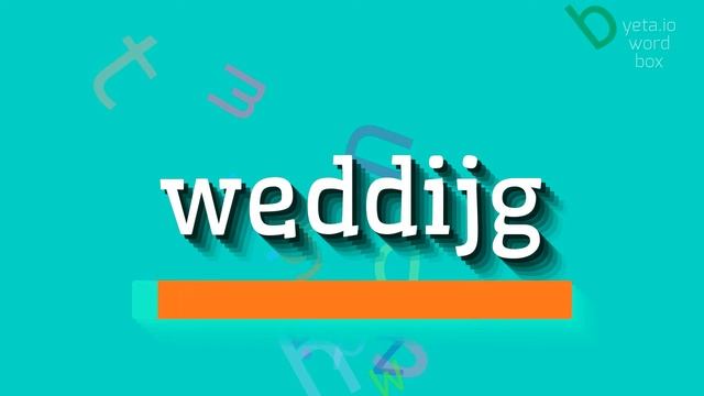 WEDDIJG - HOW TO SAY WEDDIJG? #weddijg смотреть онлайн