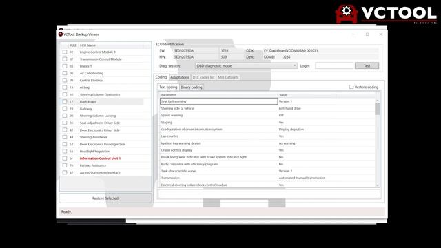 VCTool Tutorial  - How To View The Backup Copy