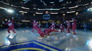 JABBAWOCKEEZ at the 2022 NBA Finals
