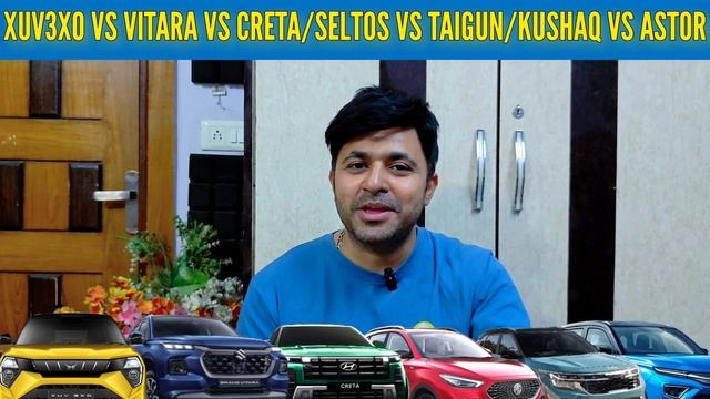 is xuv 3XO better then Creta ? Xuv 3xo Vs Creta Vs Grand Vitara Vs Seltos смотреть онлайн