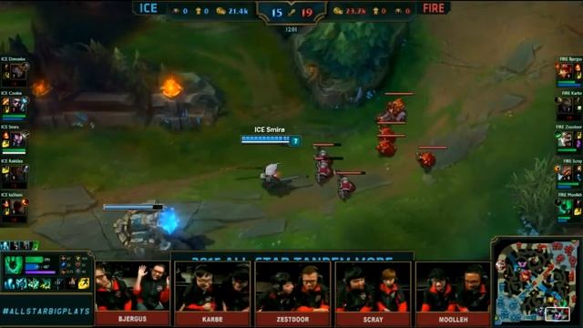 Team Ice vs Team Fire | 10 vs 10 Tandem Mode Highlights LoL All-Stars 2015 - Day 4 смотреть онлайн