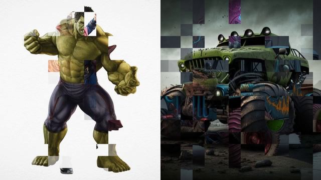 MARVEL HEROES transformation-jeep car-Avengers смотреть онлайн