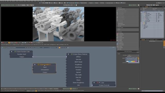 Modo _ Octane Render_ Random Color Texture смотреть онлайн