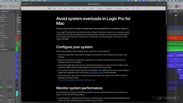 02. CPU & Memory Savers in Logic Pro Global Settings