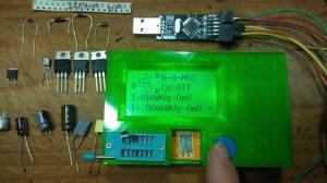 LCR-T4 Karl-Heinz firmware CZ Reálný test měření kapacity kondenzátorů ESR tranzistorů diod odporů