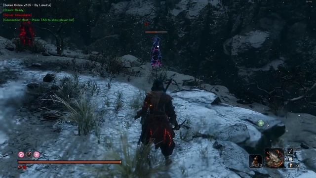 vs тугocepя пyзoжитель and then H (Sabimaru Great Raven Purple Fume Dragon Flash) PvP Sekiro Online смотреть онлайн