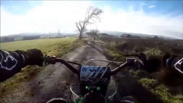 Winter YCF Pitbike riding GO PRO смотреть онлайн