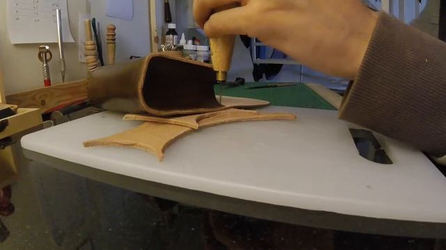 Handmade Leather belt pouch смотреть онлайн
