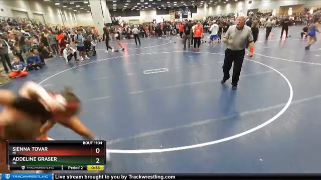 144 Lbs Champ. Round 1 - Sienna Tovar, MI Vs Addeline Graser, NE 833b смотреть онлайн