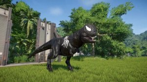 Joker Megalodon Rex vs Spiderman Trex | Super Hero Dinosaurs Battle | Jurassic World Evolution