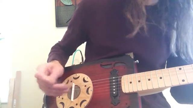 Cigar box guitar 6-string resonator/ Resonator Deluxe/ Resonator Guitar смотреть онлайн