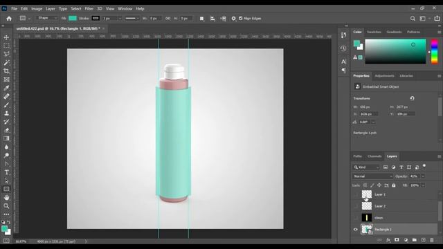 How to make a Long Bottle Mockup Mockup | Photoshop Mockup Tutorial смотреть онлайн