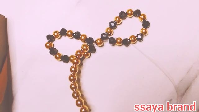 БАНТ ИЗ БУСИН 🦋 Украшение для сумки ✨