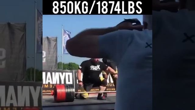 1874lbs / 850kg Double Deadlift World Record || world strongest man 🔥 #shorts #strongest смотреть онлайн