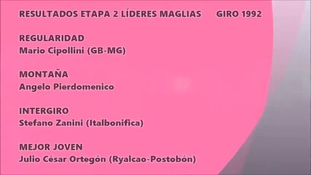 Giro d'Italia 1992 02 Genova-Uliveto Terme 194km смотреть онлайн