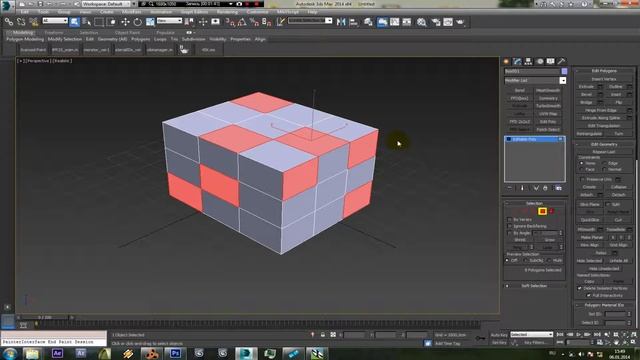 3Dmax modifiers DELETE MECH Модификатор дел мешь Di-box смотреть онлайн